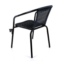 Grey Wicker Bistro Chair