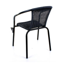 Grey Wicker Bistro Chair