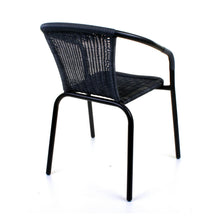 Grey Wicker Bistro Chair