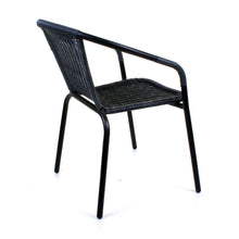 Grey Wicker Bistro Chair