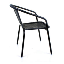 Grey Wicker Bistro Chair