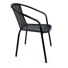 Grey Wicker Bistro Chair