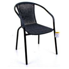 Grey Wicker Bistro Chair
