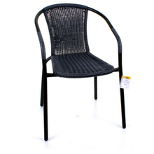 Grey Wicker Bistro Chair