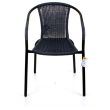 Grey Wicker Bistro Chair