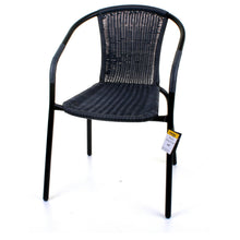 Grey Wicker Bistro Chair