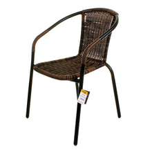 Chocolate Wicker Bistro Chair