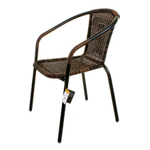 Chocolate Wicker Bistro Chair