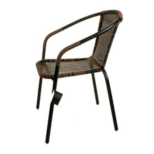 Chocolate Wicker Bistro Chair