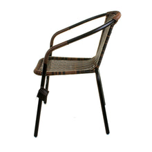 Chocolate Wicker Bistro Chair