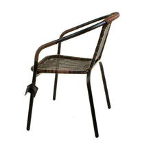 Chocolate Wicker Bistro Chair
