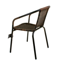Chocolate Wicker Bistro Chair