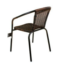 Chocolate Wicker Bistro Chair