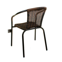 Chocolate Wicker Bistro Chair