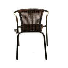 Chocolate Wicker Bistro Chair