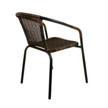 Chocolate Wicker Bistro Chair