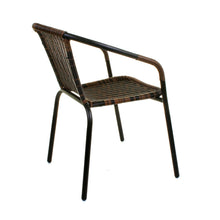 Chocolate Wicker Bistro Chair