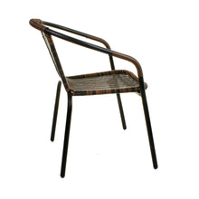 Chocolate Wicker Bistro Chair