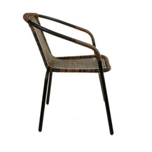 Chocolate Wicker Bistro Chair