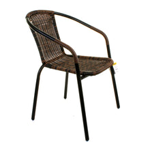 Chocolate Wicker Bistro Chair