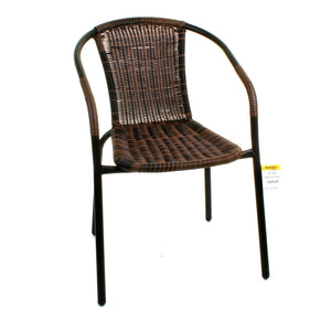 Chocolate Wicker Bistro Chair