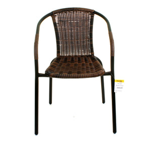 Chocolate Wicker Bistro Chair