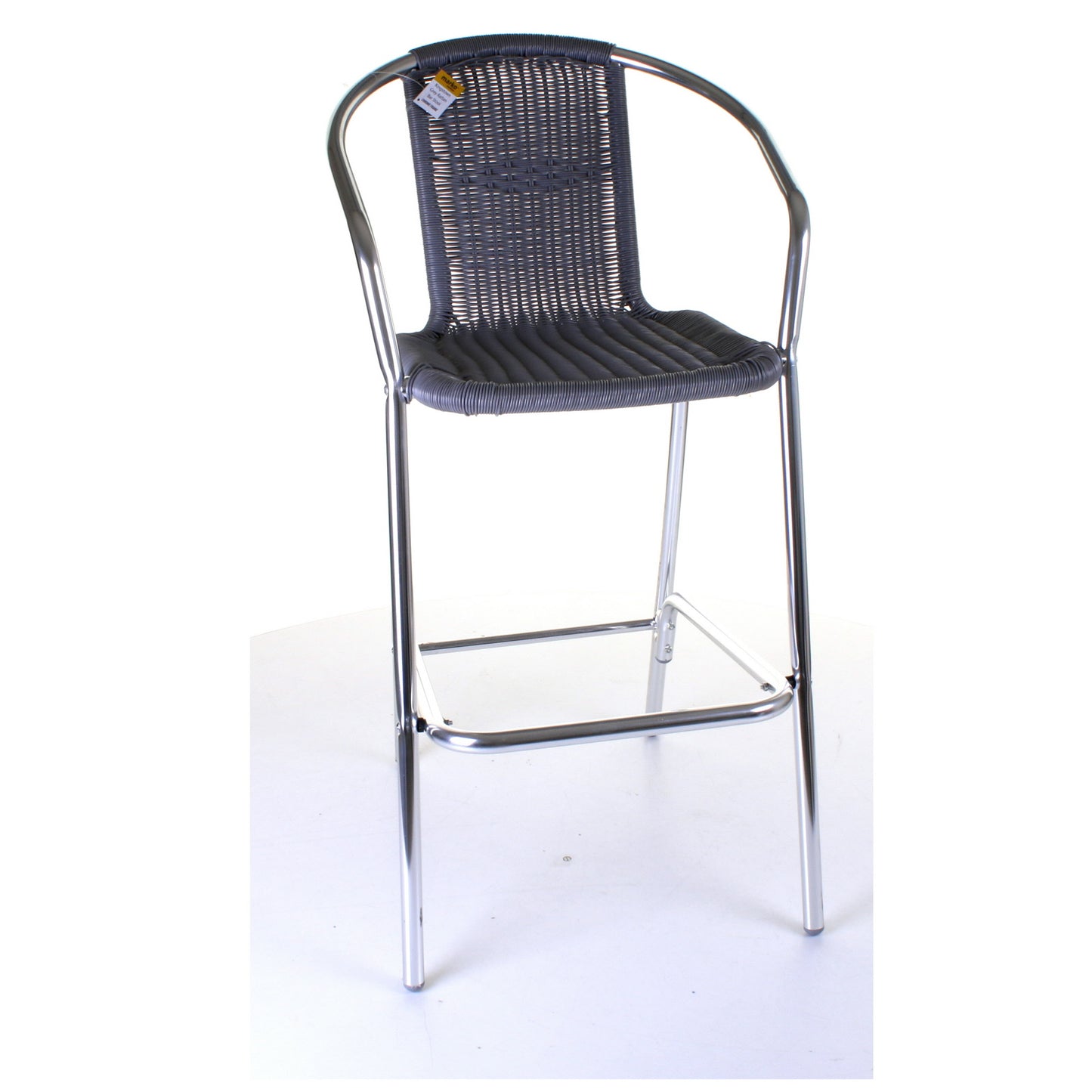 Kingstown Grey Wicker Bar Stool