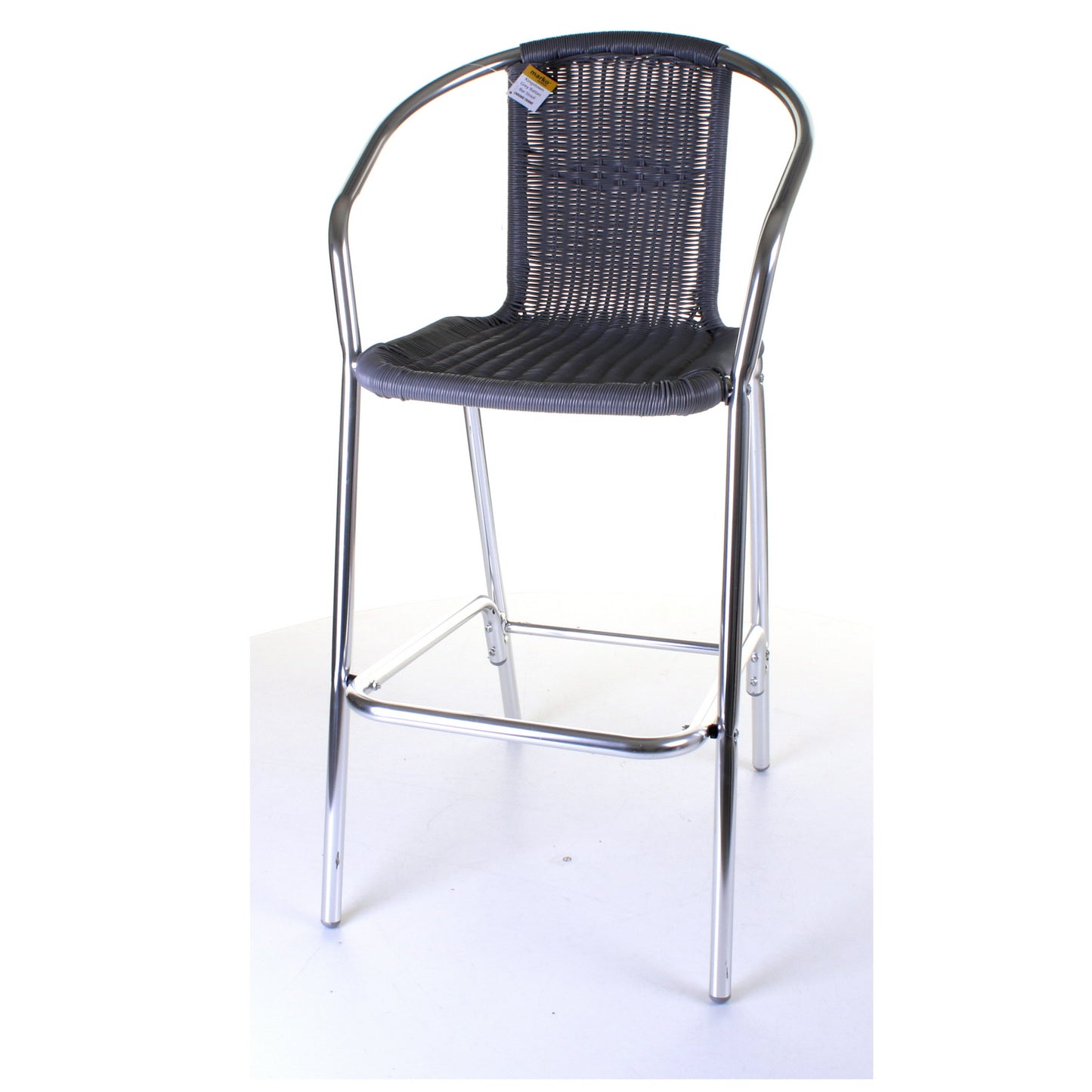 Kingstown Grey Wicker Bar Stool