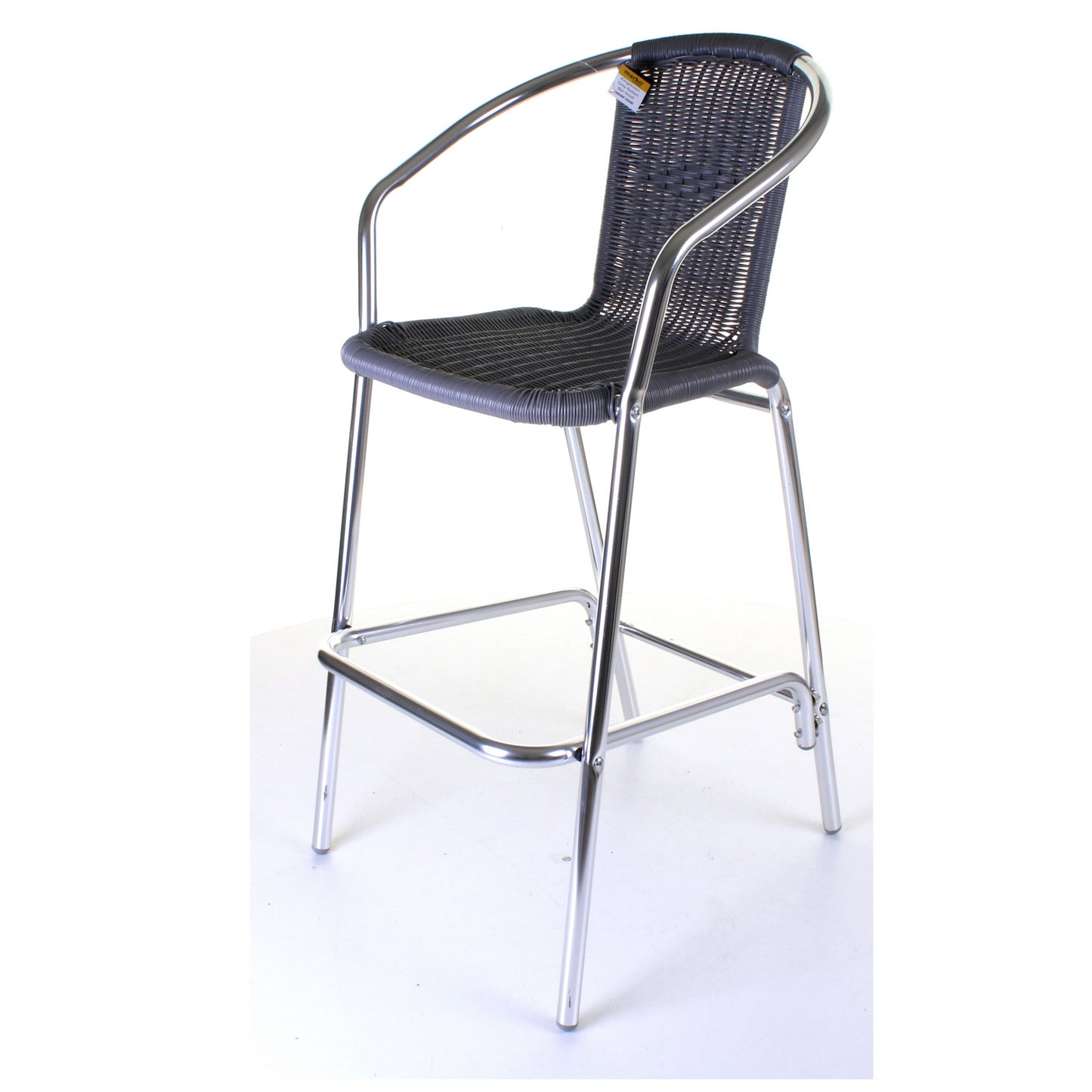 Kingstown Grey Wicker Bar Stool