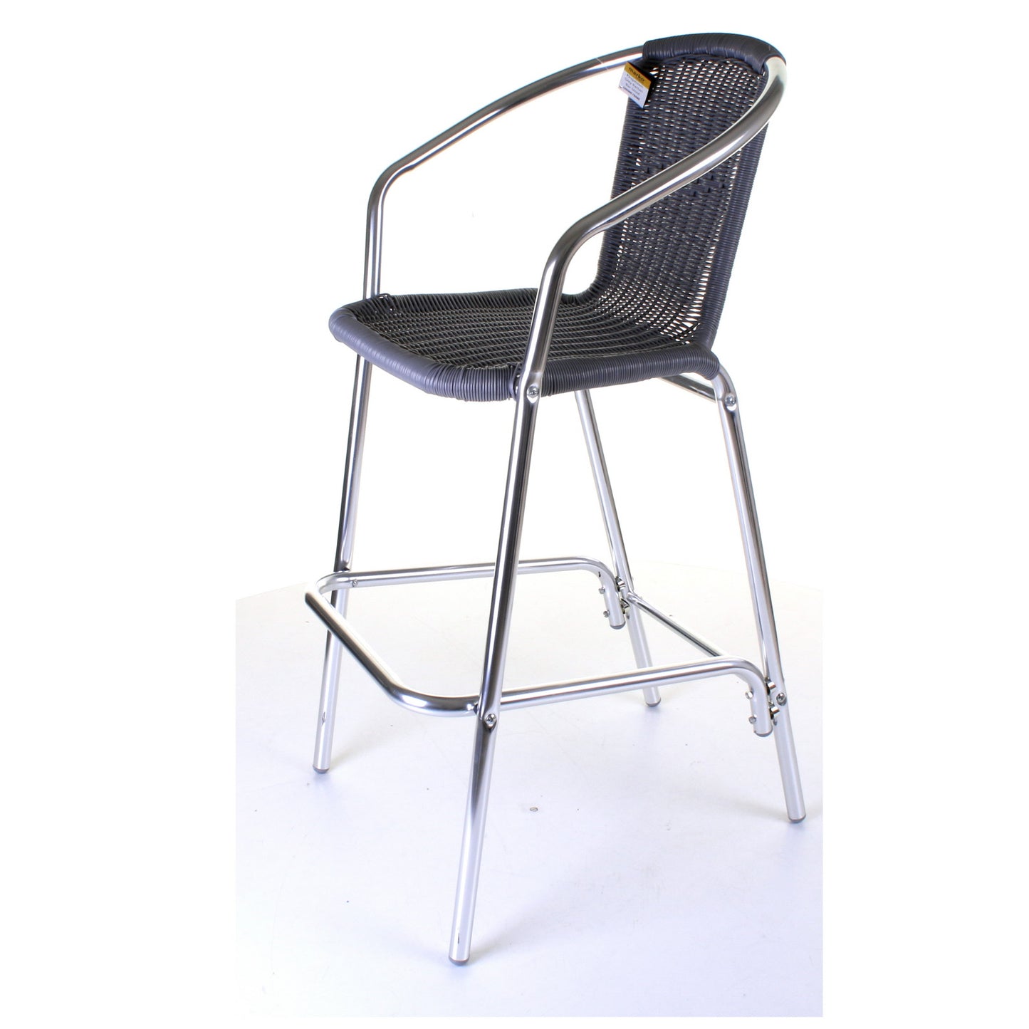 Kingstown Grey Wicker Bar Stool