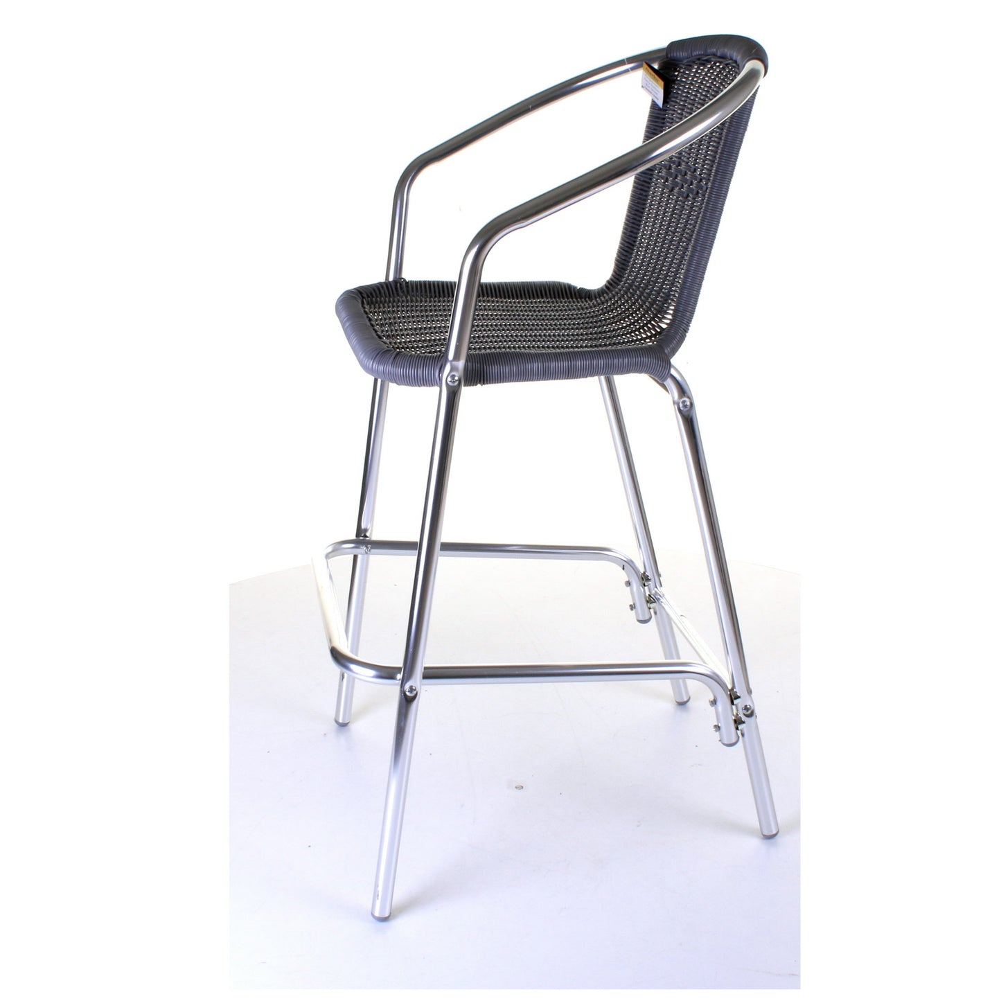 Kingstown Grey Wicker Bar Stool