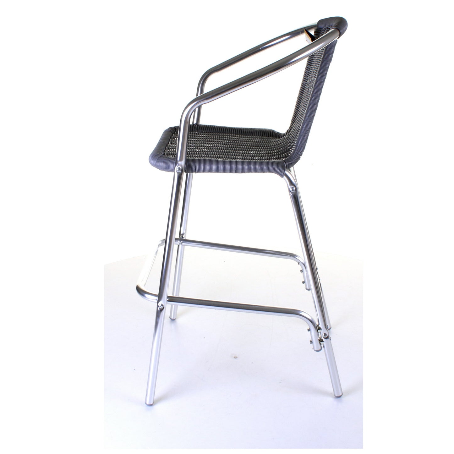 Kingstown Grey Wicker Bar Stool