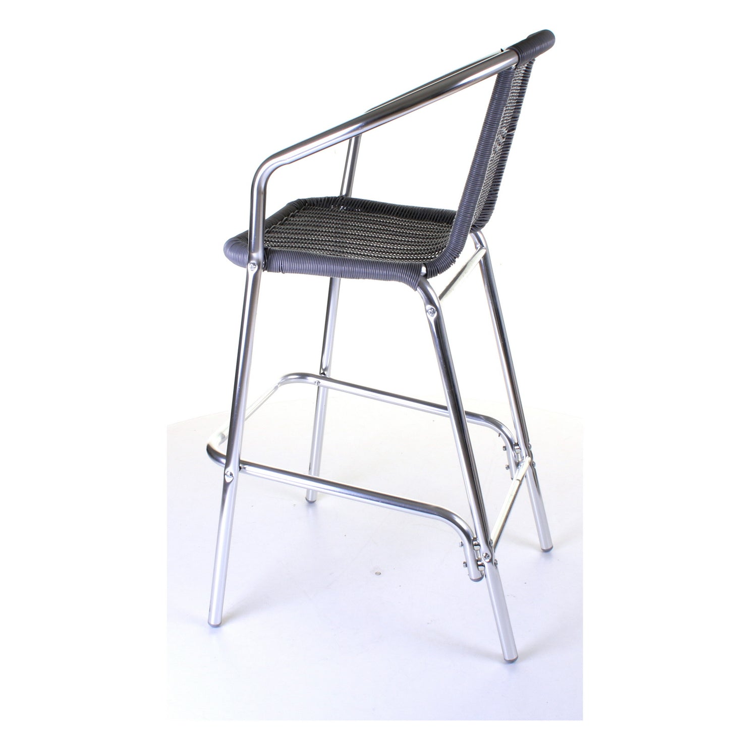 Kingstown Grey Wicker Bar Stool