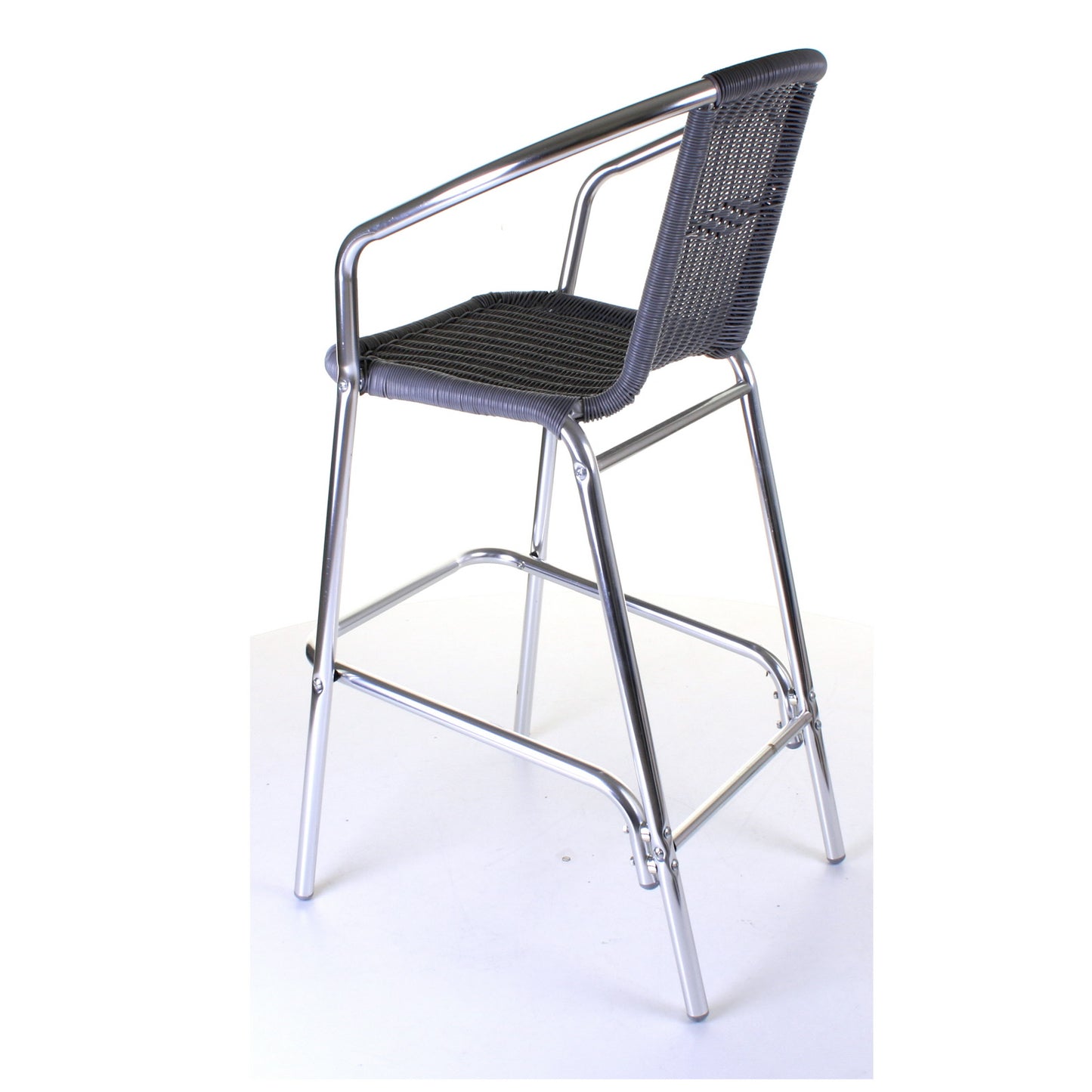Kingstown Grey Wicker Bar Stool