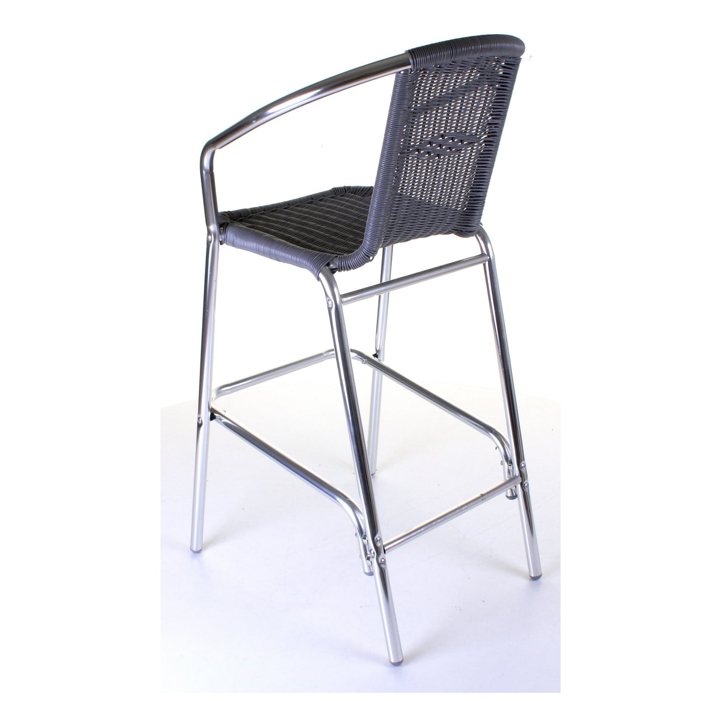 Kingstown Grey Wicker Bar Stool