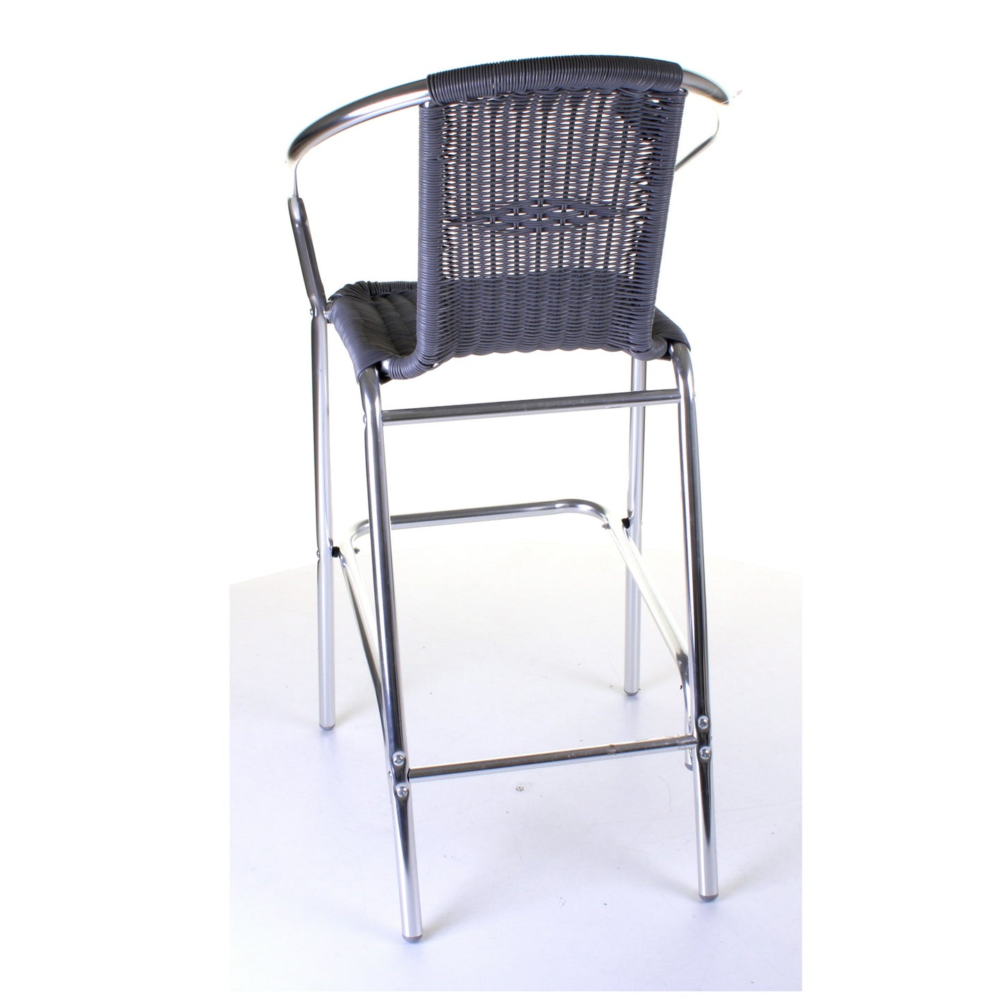 Kingstown Grey Wicker Bar Stool