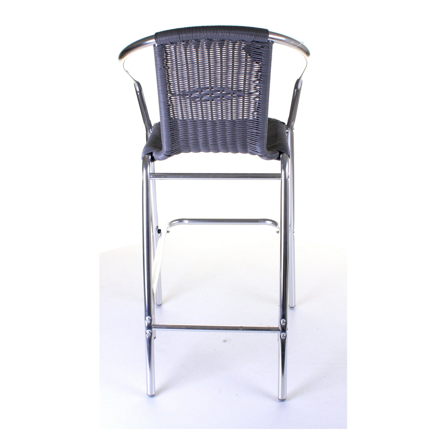 Kingstown Grey Wicker Bar Stool
