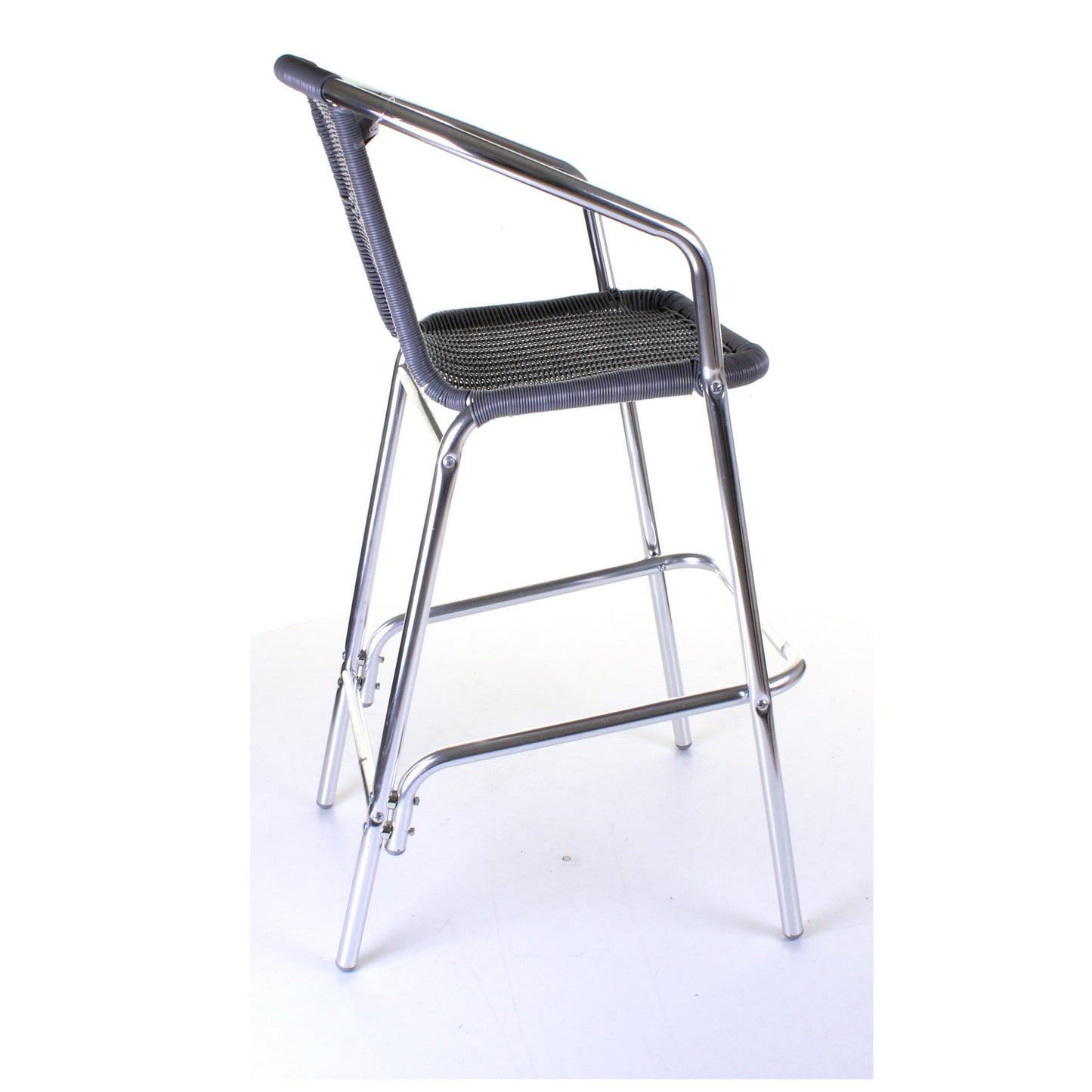 Kingstown Grey Wicker Bar Stool
