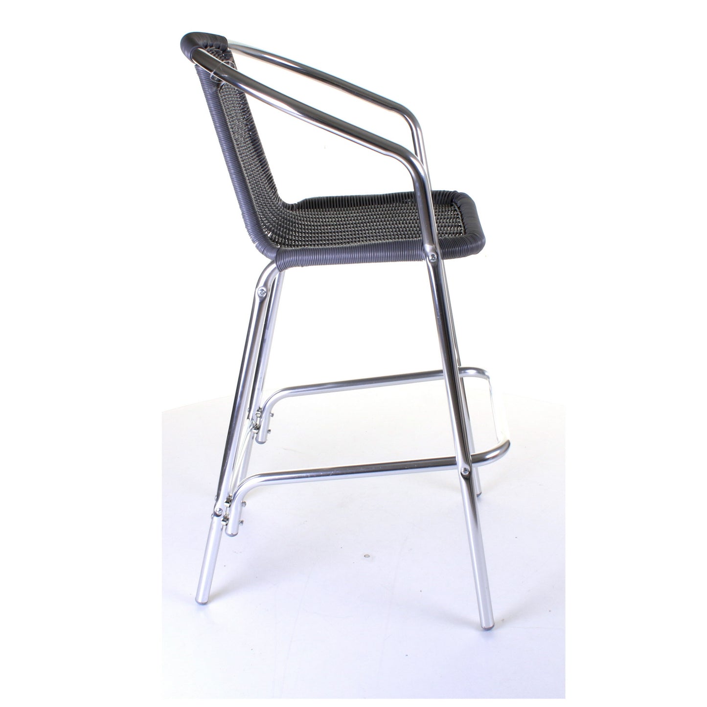 Kingstown Grey Wicker Bar Stool