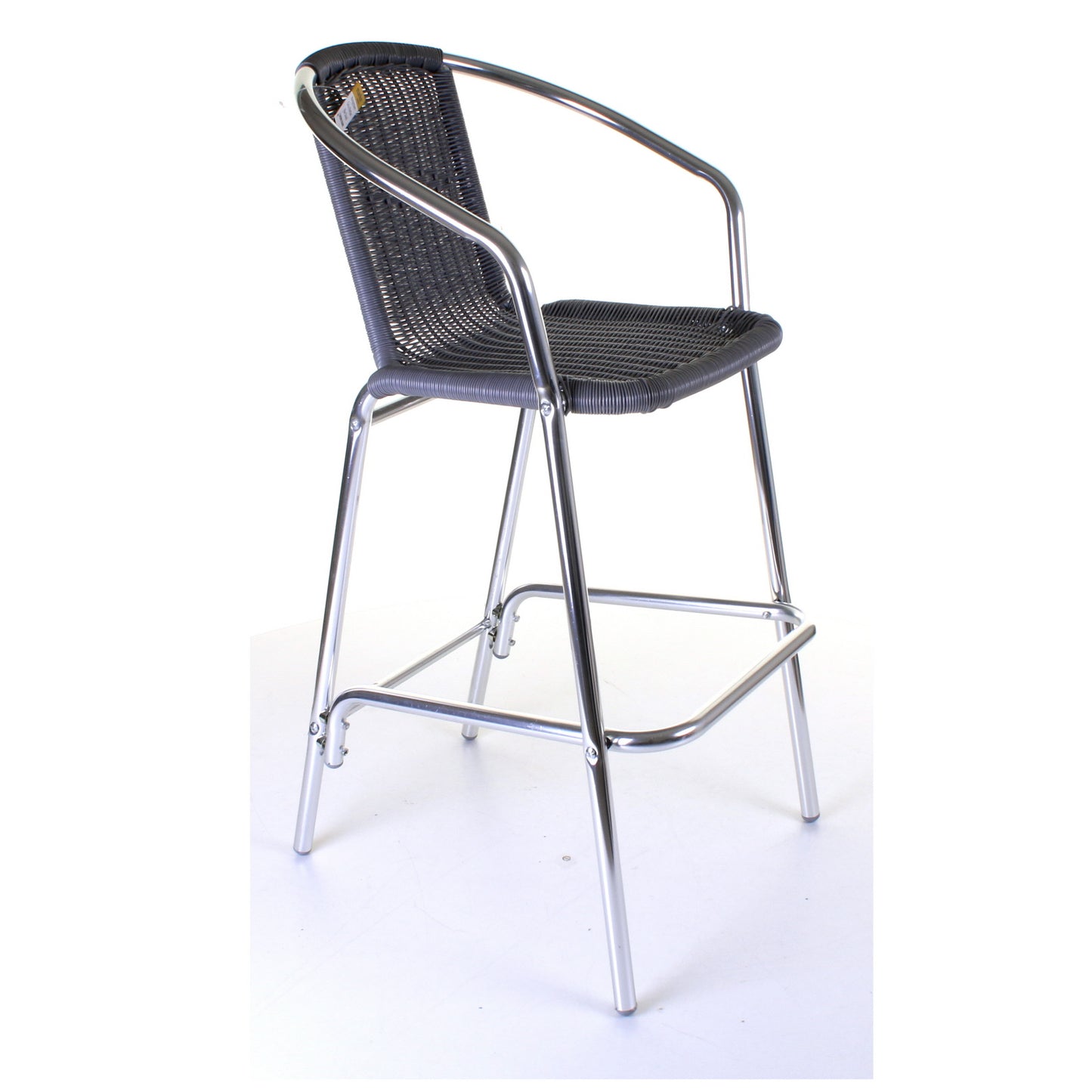 Kingstown Grey Wicker Bar Stool