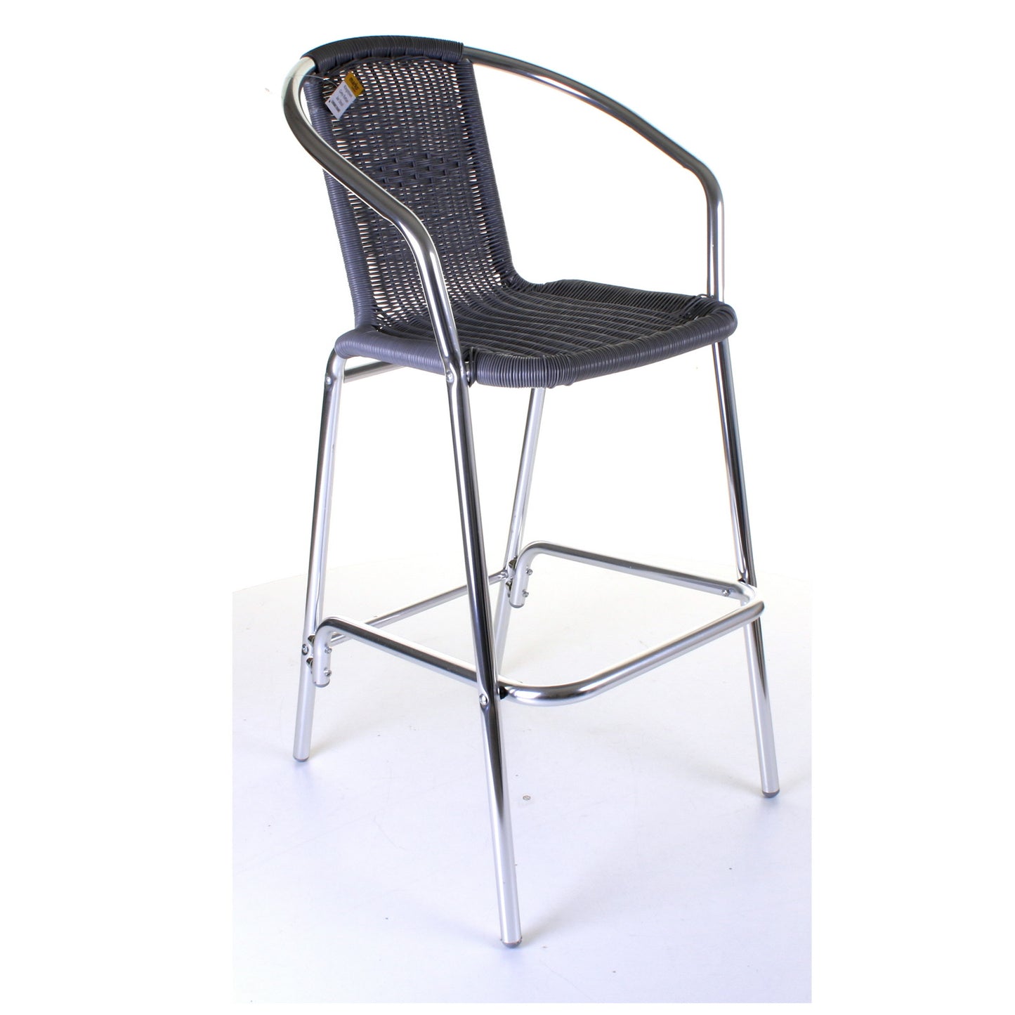 Kingstown Grey Wicker Bar Stool