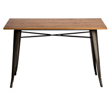 4PC Prato Table, 2 Palermo Chairs & Sicily Bench Set - Gun Metal Grey