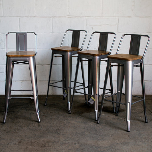 Tuscany Bar Stool - Silver