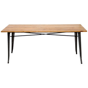 7PC Taranto Table, 3 Palermo Chairs & 3 Rho Stools Set - Steel
