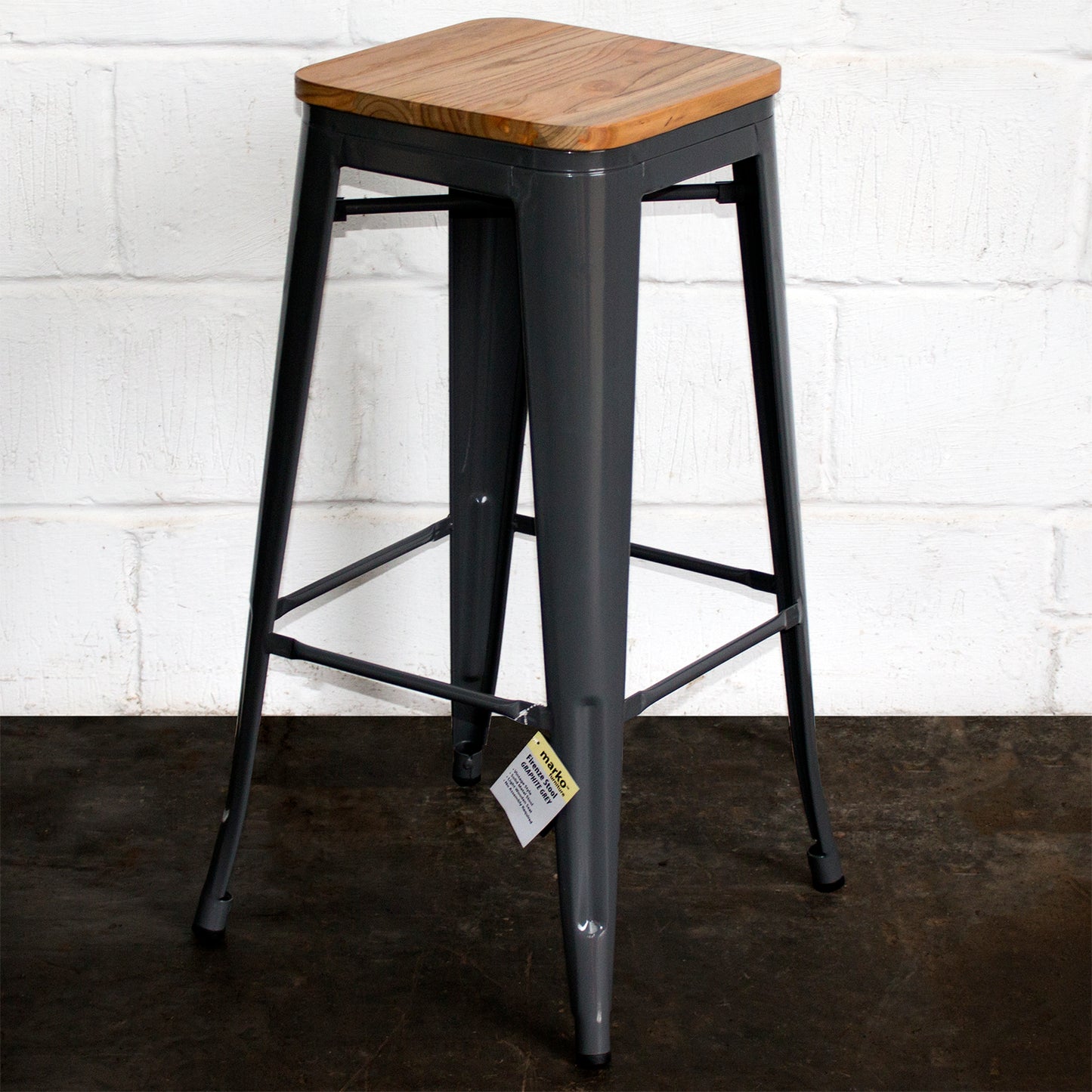 Firenze Bar Stool - Graphite Grey