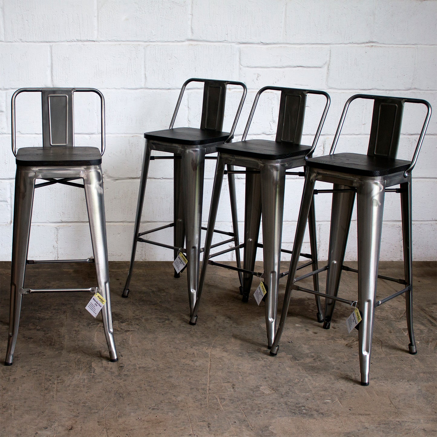 Milan Bar Stool - Steel