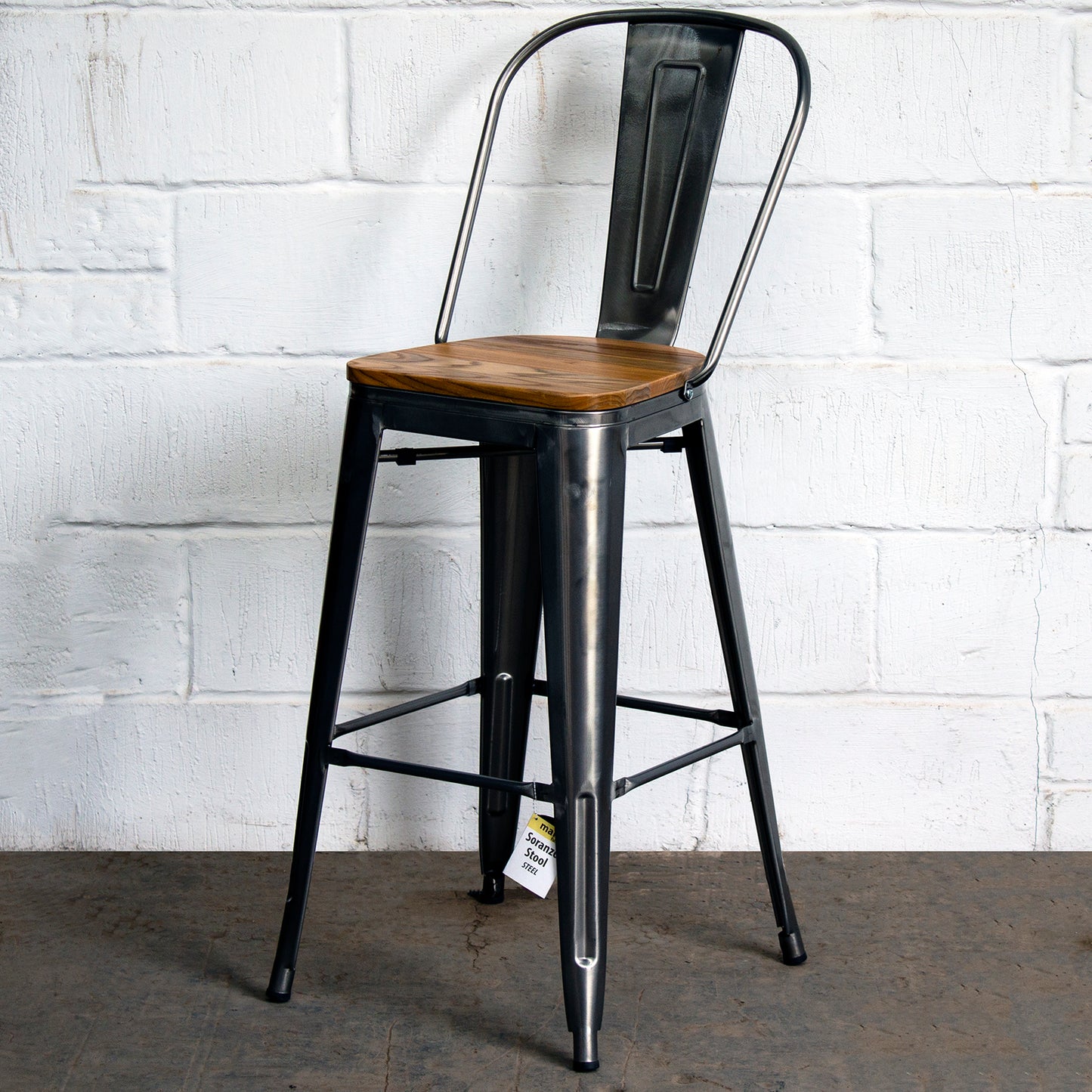 Soranzo Bar Stool - Steel