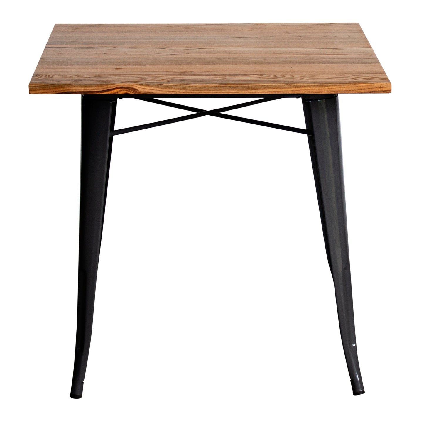 3PC Enna Table & Siena Chair Set - Graphite Grey