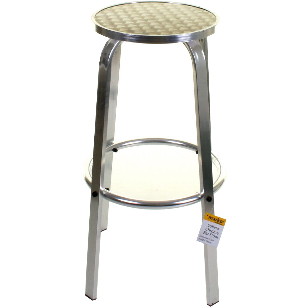 Chrome Bistro Soliera Stool