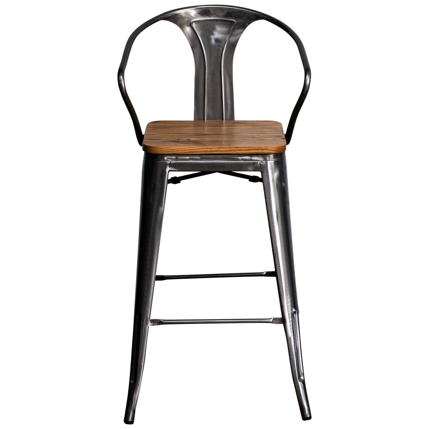 5PC Lodi Table & Licata Bar Stool Set - Steel